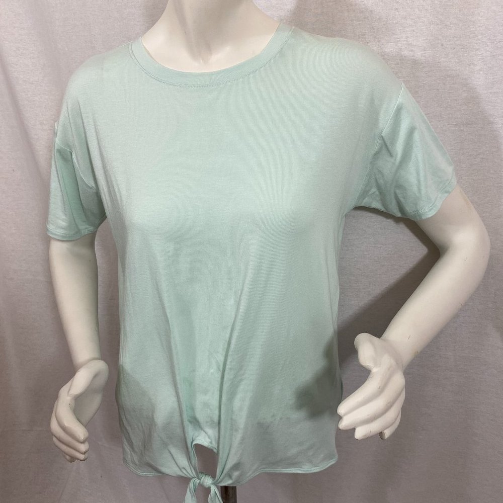 CALIA Tie Front SS Tee